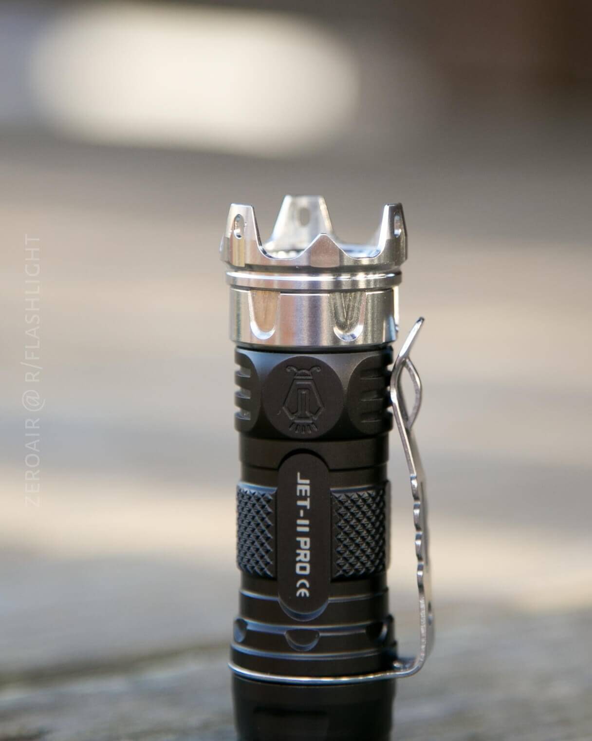 JETBeam Jet-II Pro Flashlight bezel detail