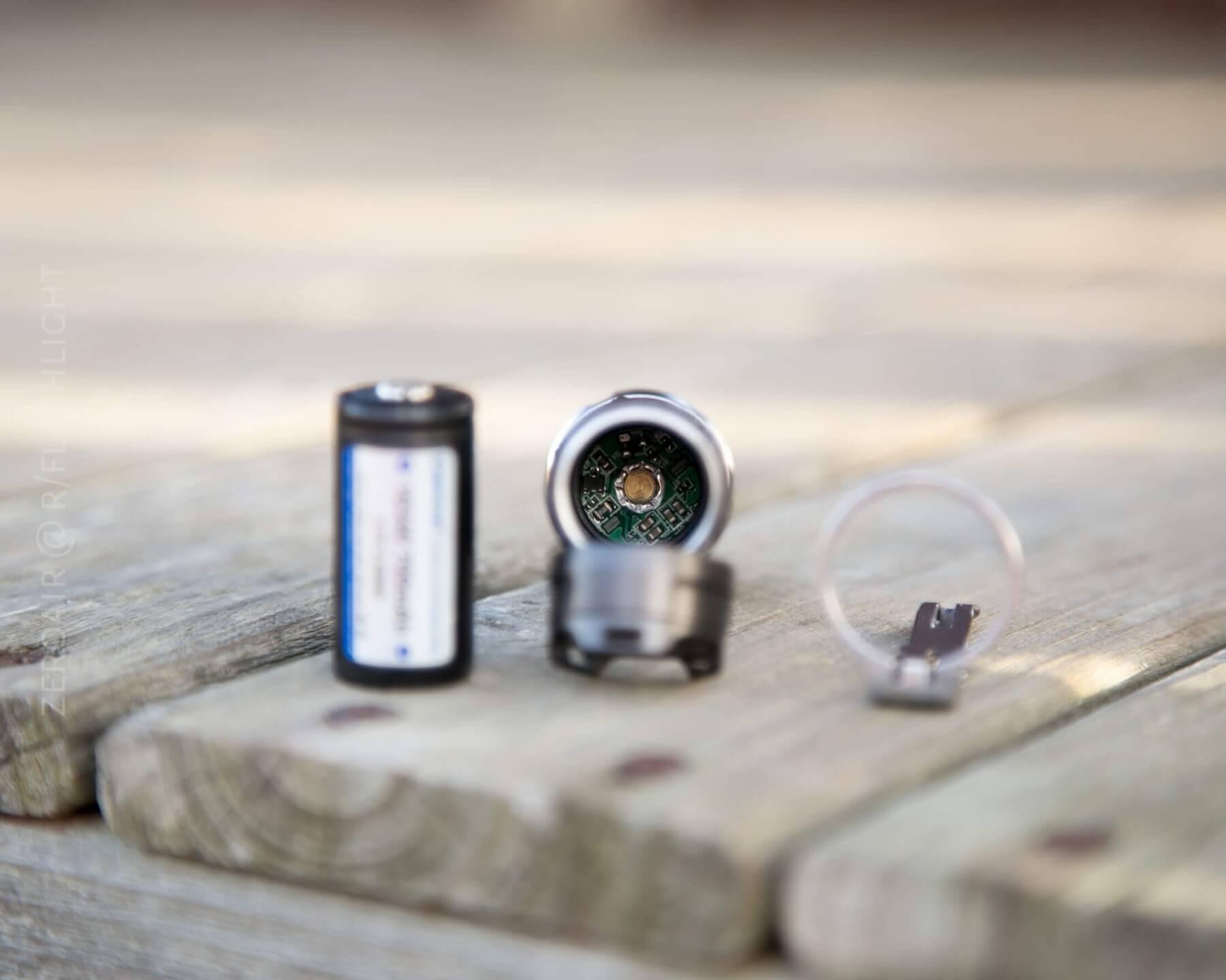 JETBeam Jet-II Pro Flashlight showing positive contact