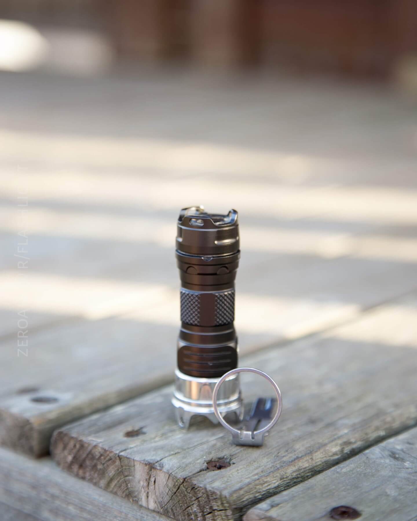 JETBeam Jet-II Pro Flashlight pocket clip removed