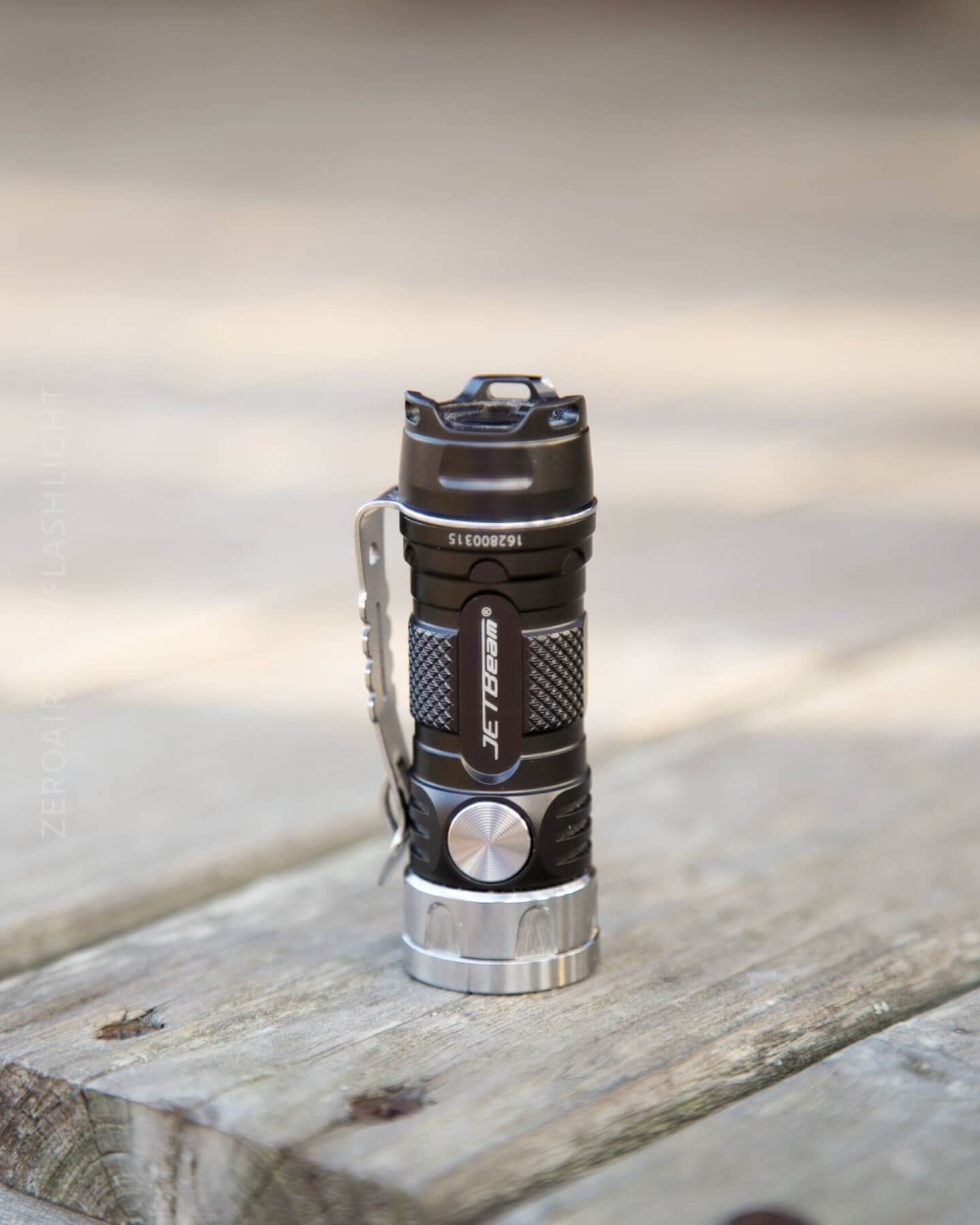 JETBeam Jet-II Pro Flashlight headstanding
