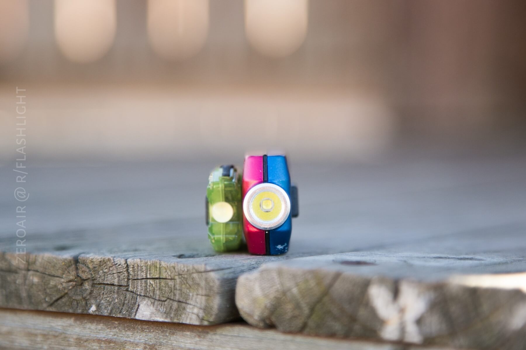 Nitecore TIP Keychain Christmas flashlight size comparisons