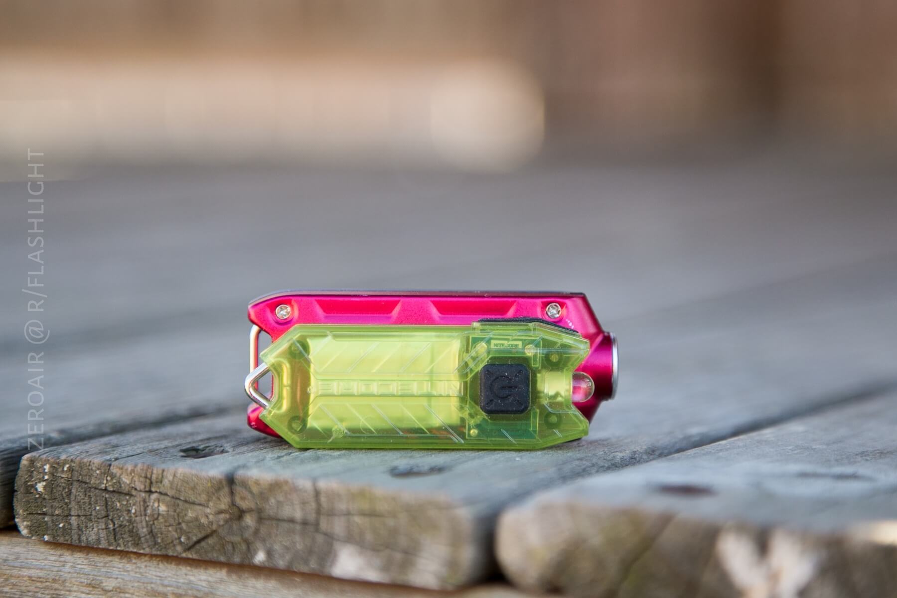 Nitecore TIP Keychain Christmas flashlight size comparisons