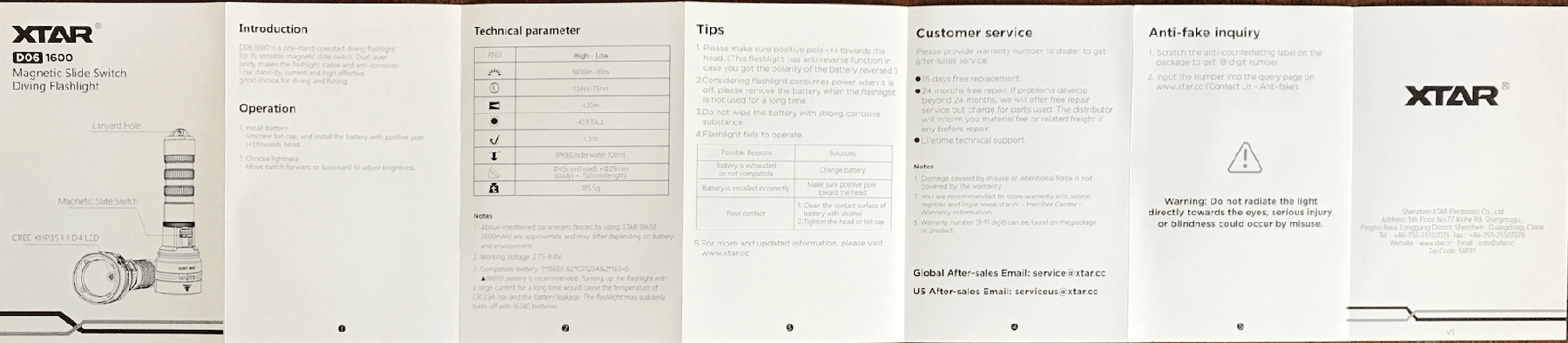 Zeroair Reviews Xtar D06 1600 Dive Light