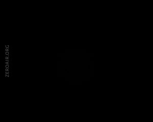 A completely black image with no distinguishable objects or features visible. The text ZEROAIR.ORG appears vertically along the left side.