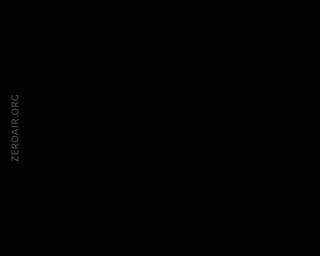 A completely black image with the text “ZEROAIR.ORG” in light gray, vertically aligned on the left side. No other objects or details are visible.