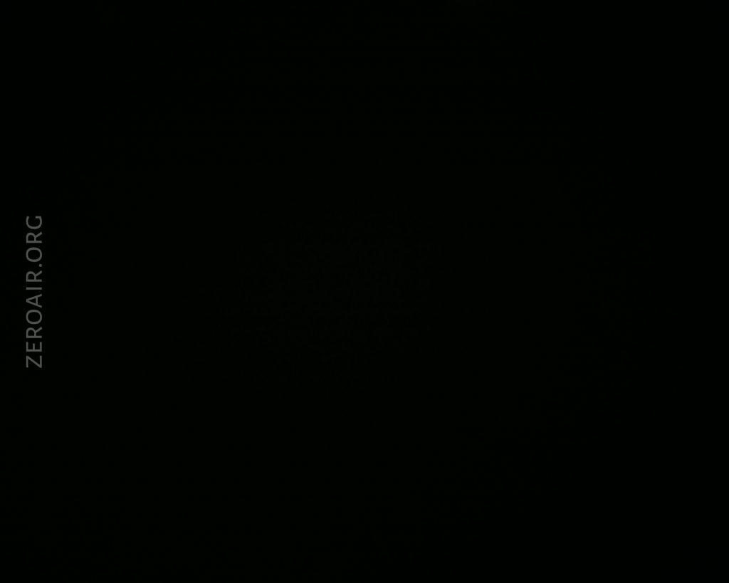 A completely dark image with the text ZEROAIR.ORG written vertically on the left side. No other objects or details are visible.