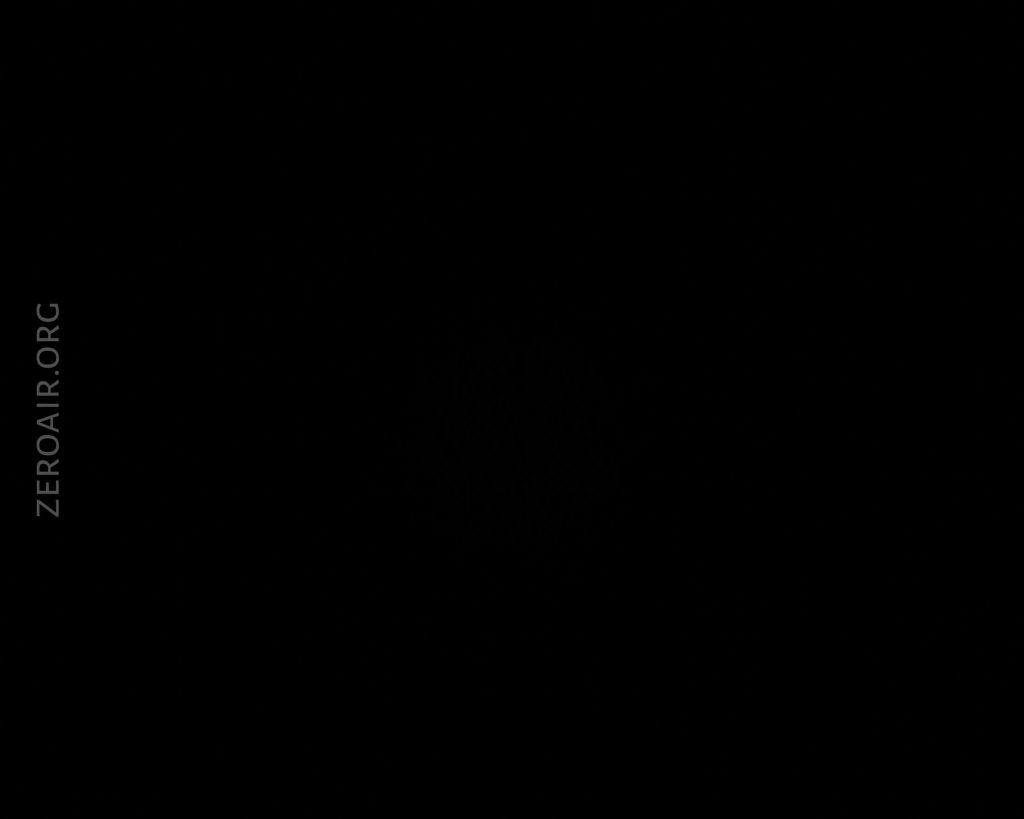 A completely black image with the text ZEROAIR.ORG vertically aligned on the left side. No visible objects or details can be seen.