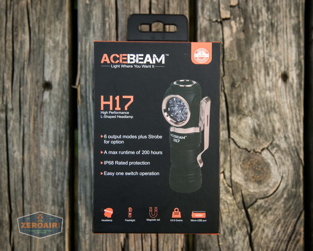 acebeam h17 nichia 18350 box front