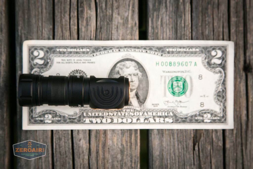 acebeam h17 nichia 18350 on two dollar bill 1