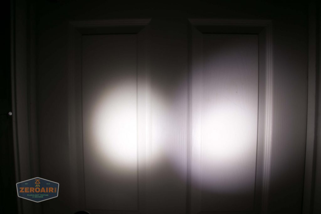 acebeam h17 nichia 18350 beamshot door low
