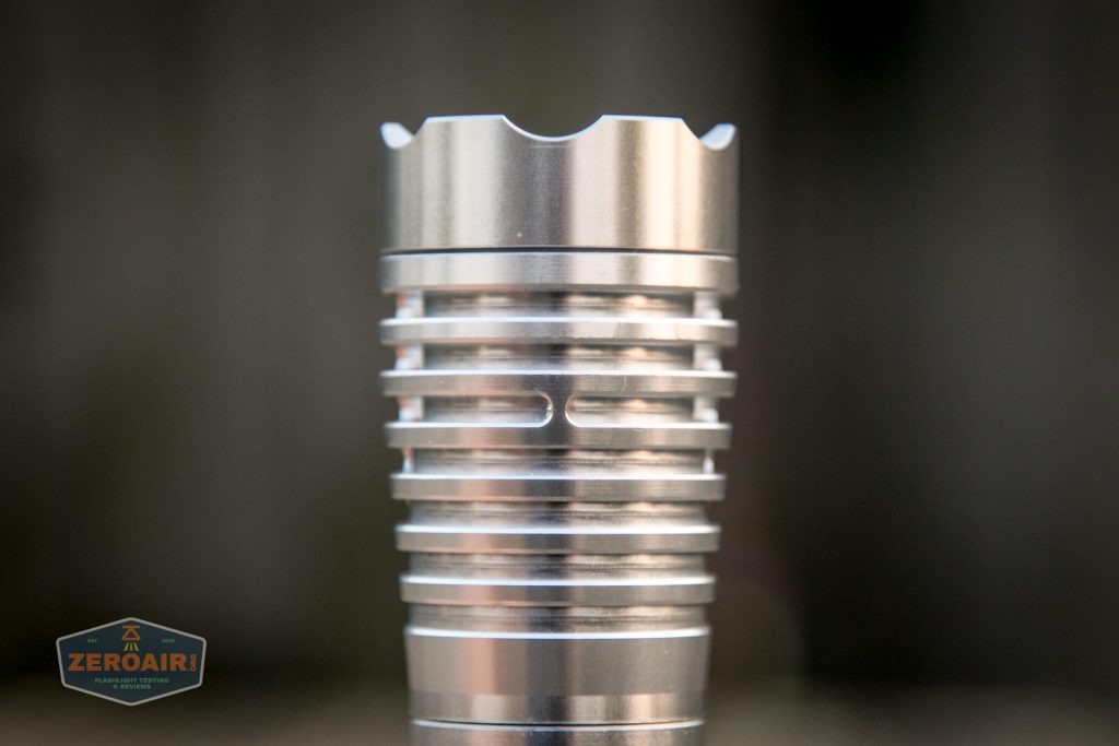 fireflylite e01 luminus sst-40 21700 showing lanyard hole