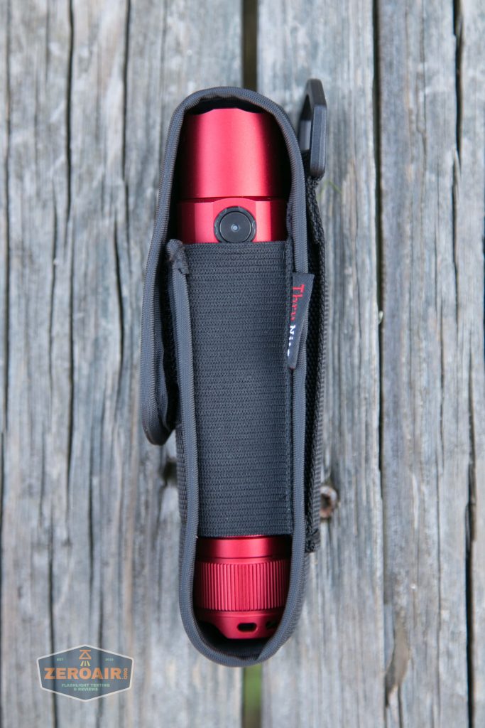 thrunite tt20 the outsider red 21700 flashlight nylon pouch