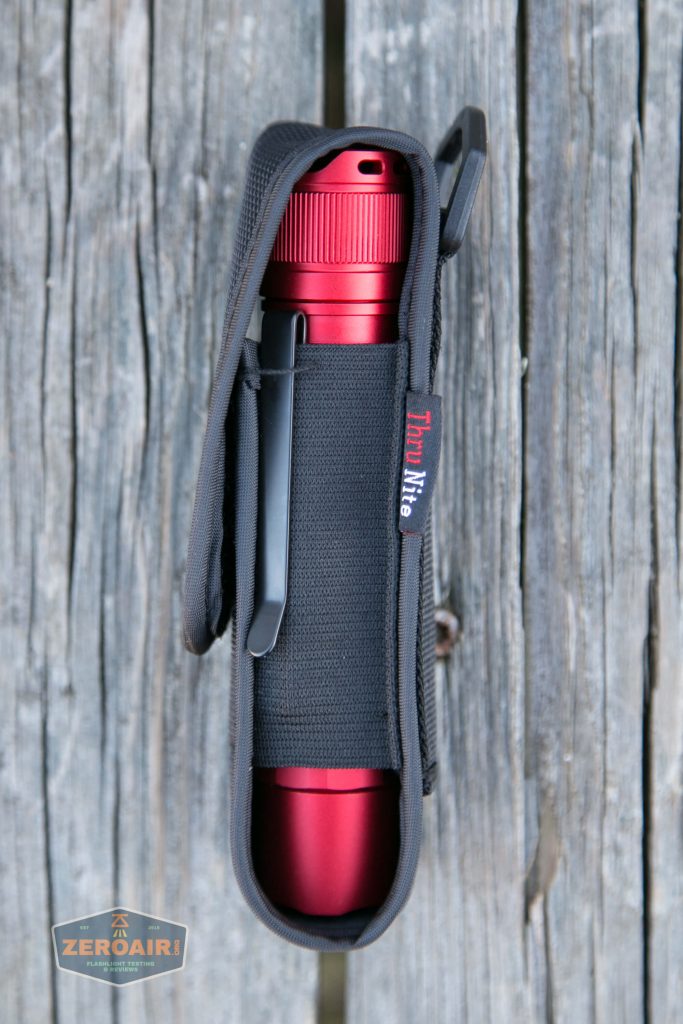 thrunite tt20 the outsider red 21700 flashlight nylon pouch