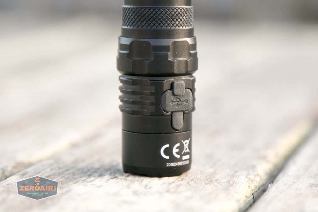 nitecore mh12s tactical flashlight charge port closed