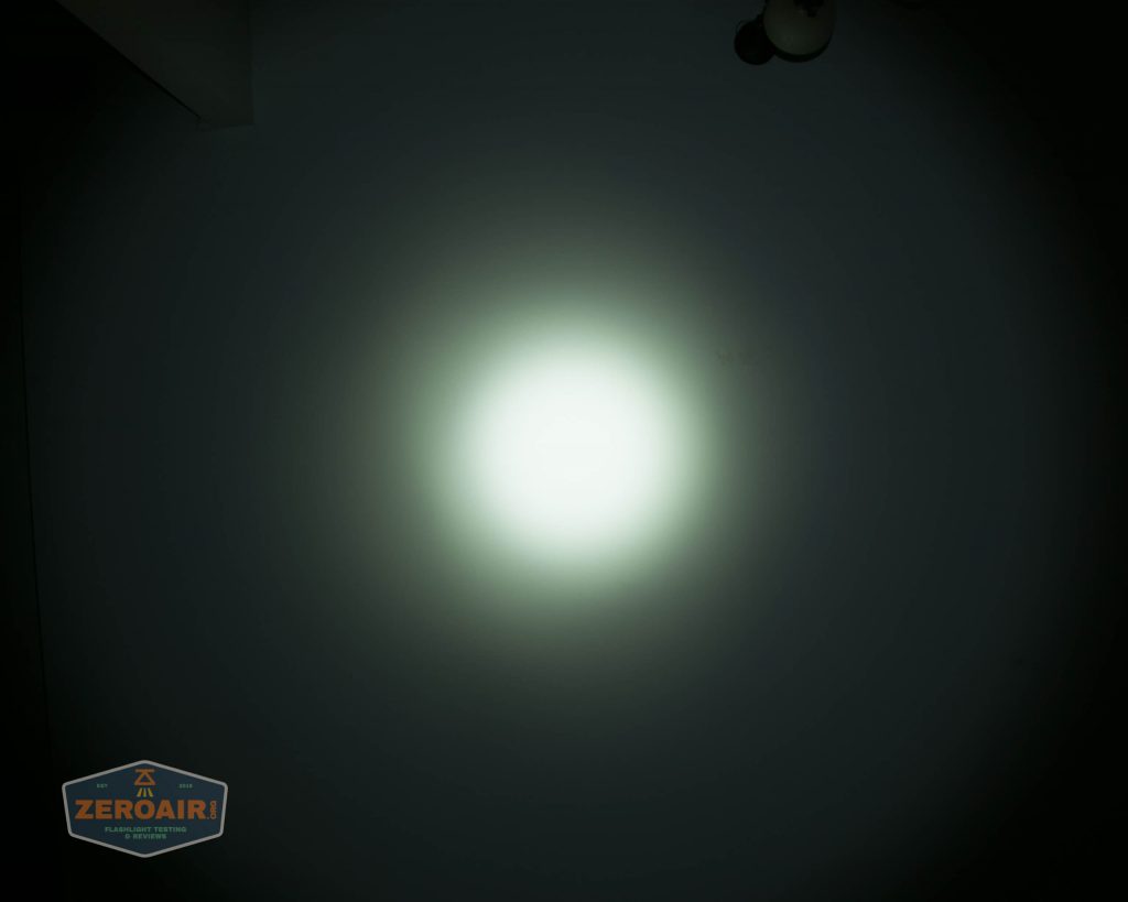 nitecore mh12s tactical flashlight beamshot ceiling 3