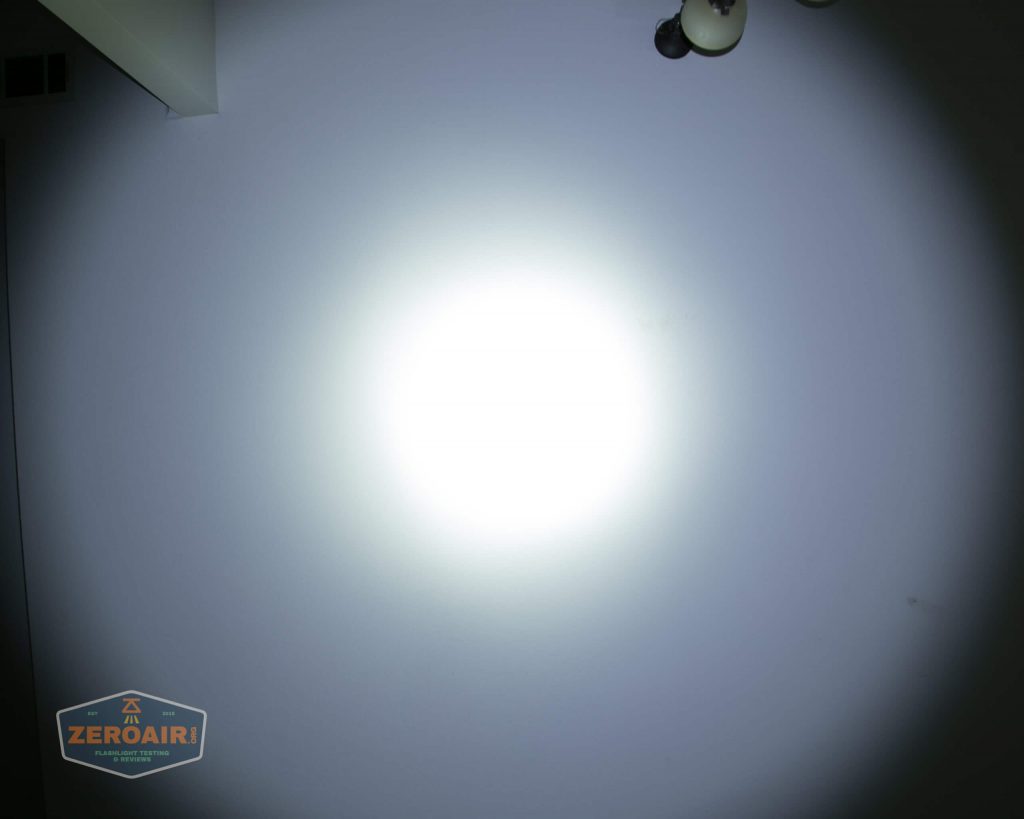 nitecore mh12s tactical flashlight beamshot ceiling 5