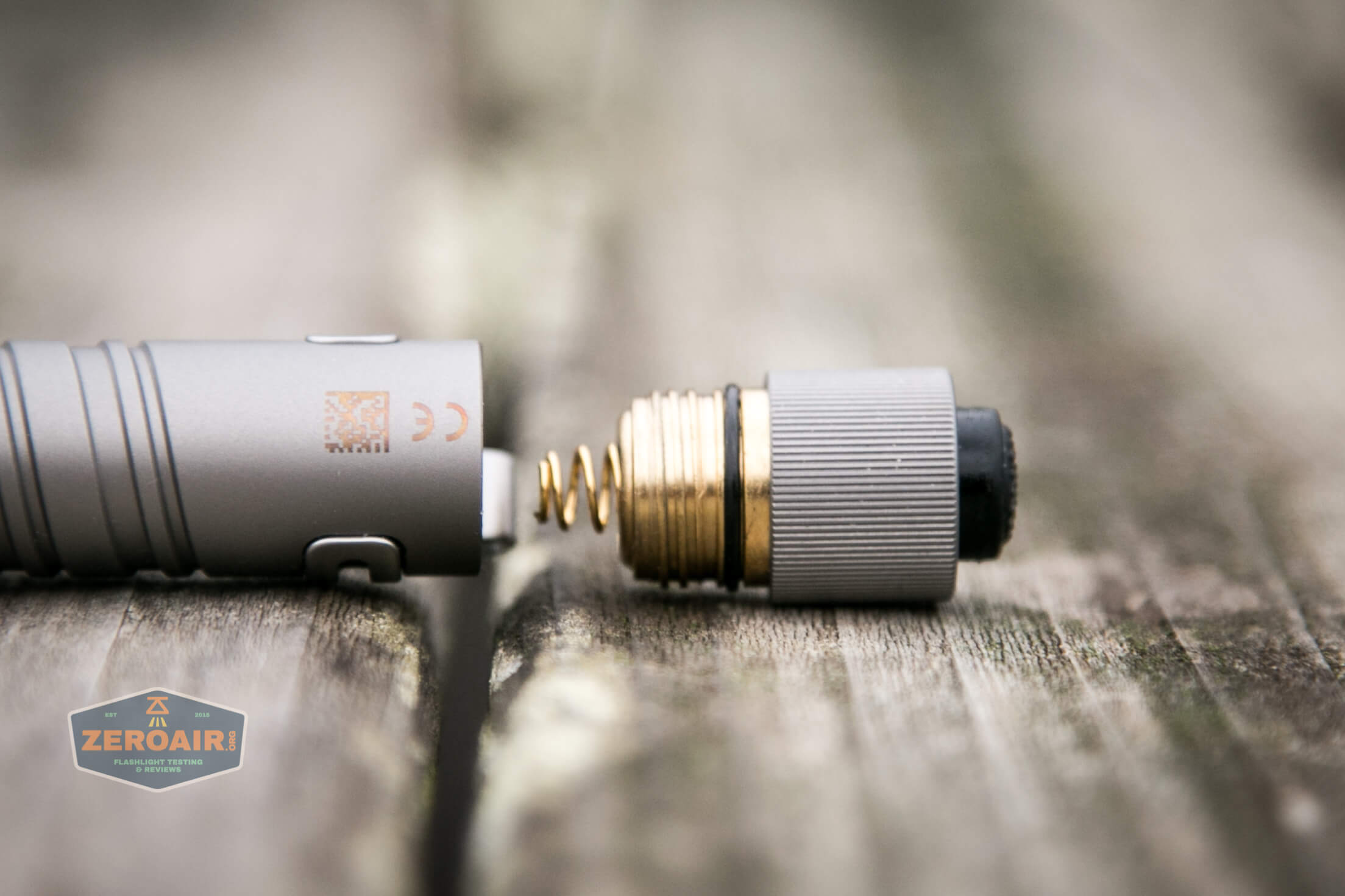 olight i3t eos titanium aaa flashlight brass threads