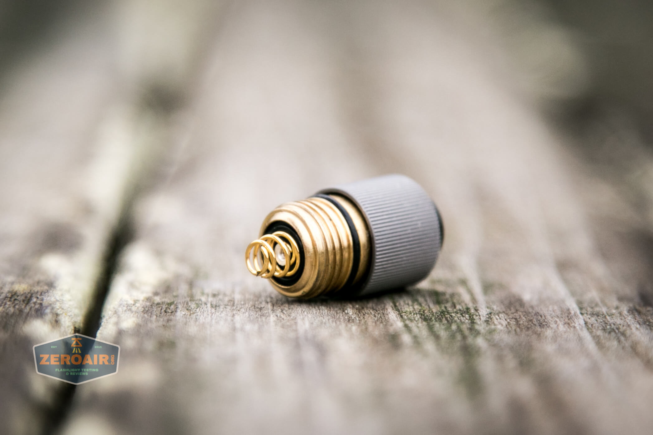 olight i3t eos titanium aaa flashlight brass tailcap and spring