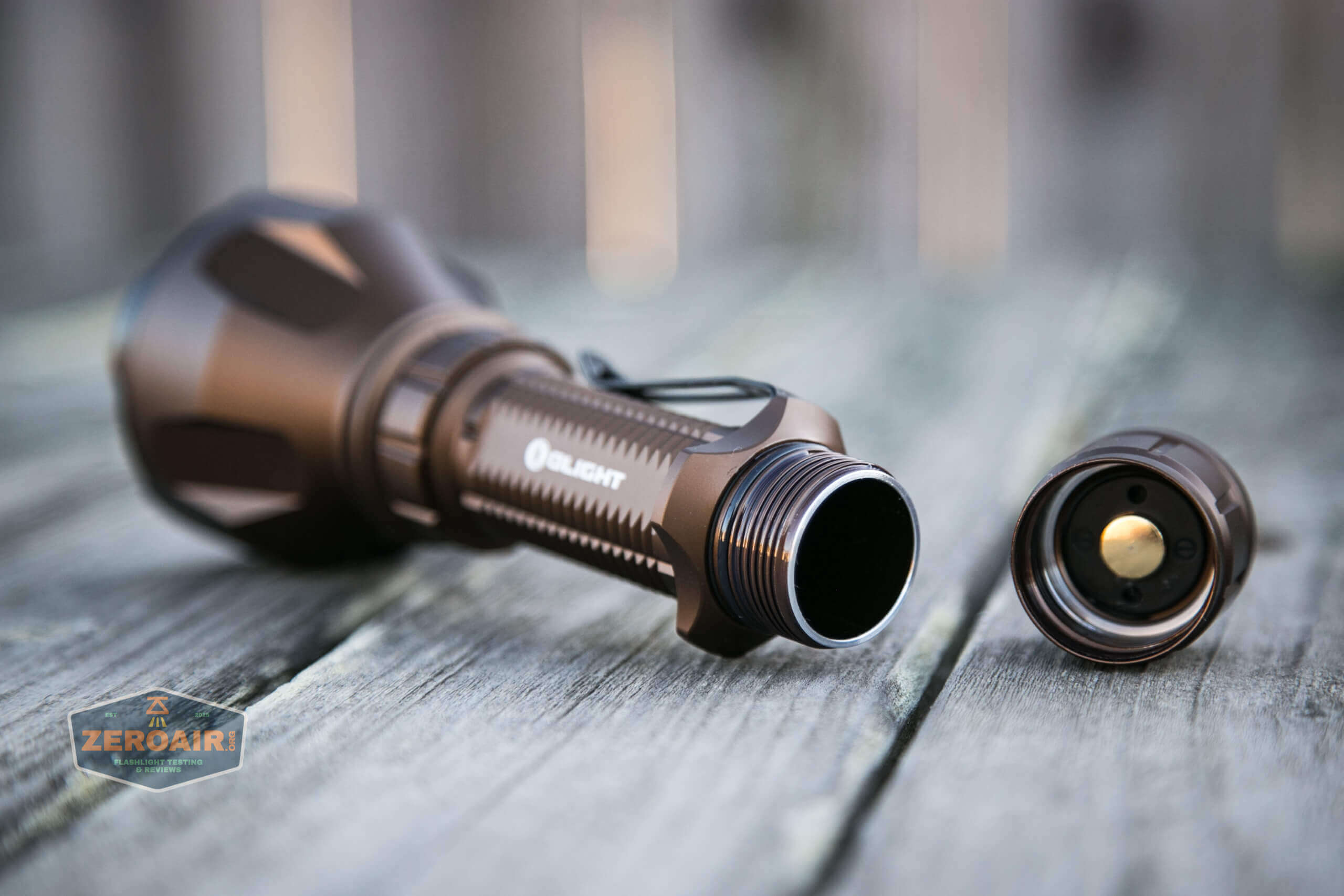olight warrior x turbo desert tan flashlight tail spring and threads