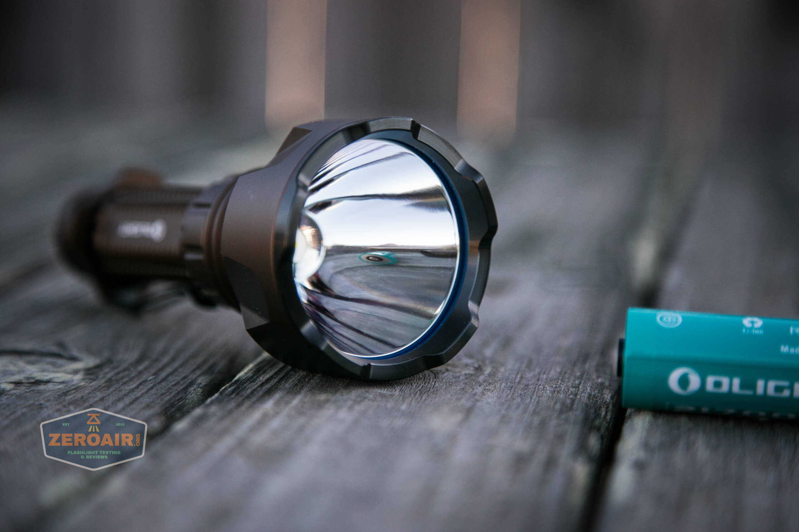 olight warrior x turbo desert tan flashlight reflector