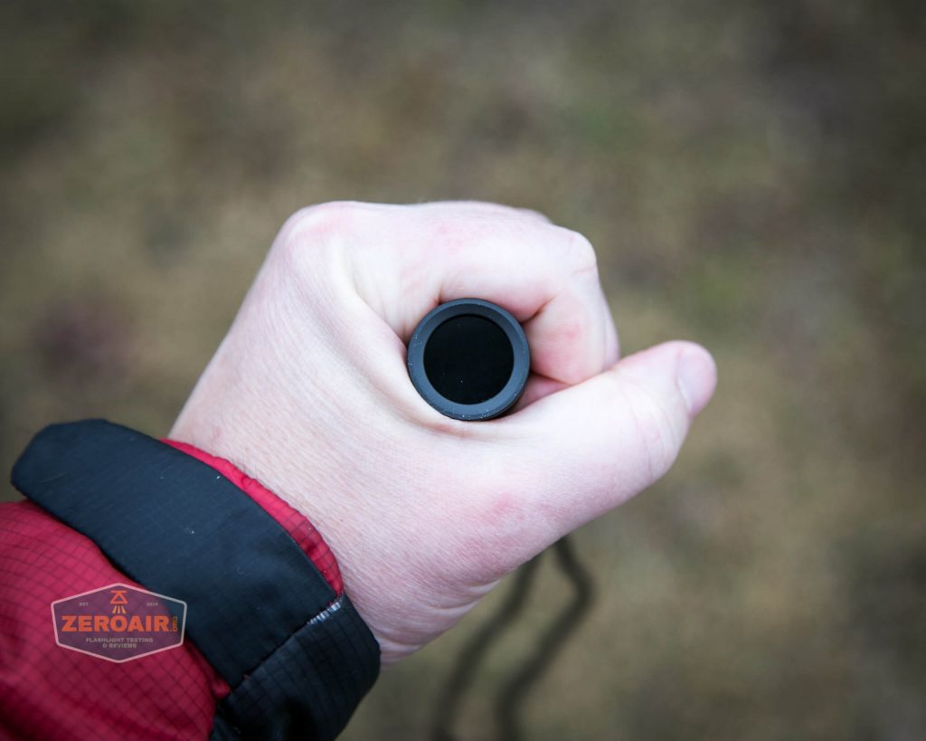 convoy s2+ uv flashlight in hand