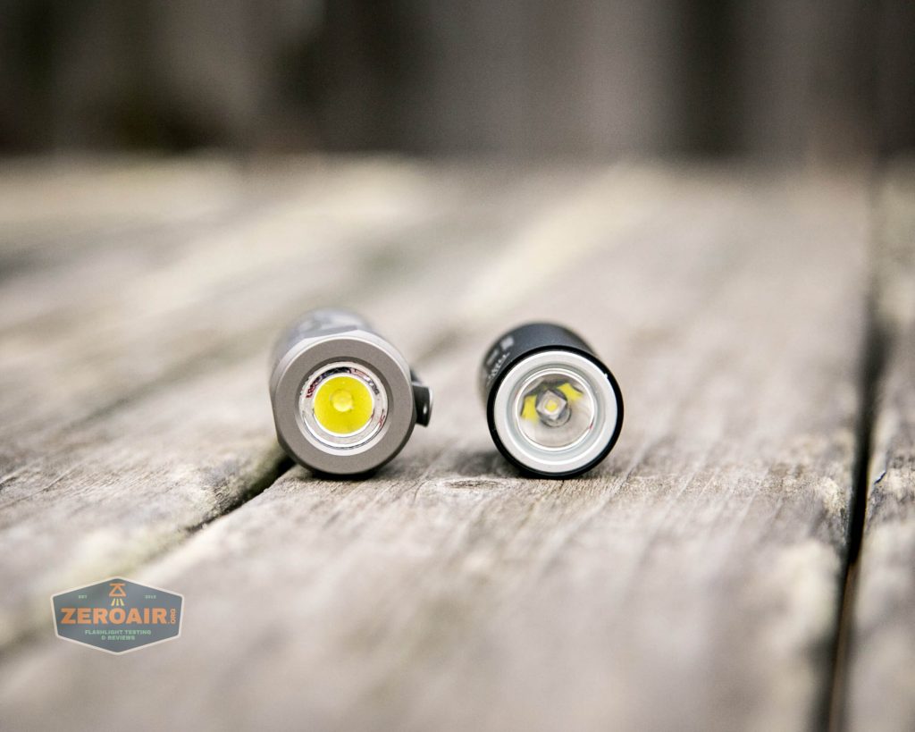 cyansky m2 keychain flashlight beside cyansky m3