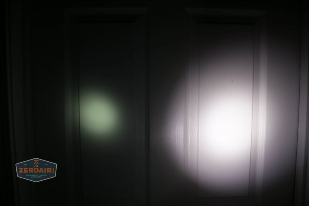 cyansky m2 keychain flashlight beamshot door 1