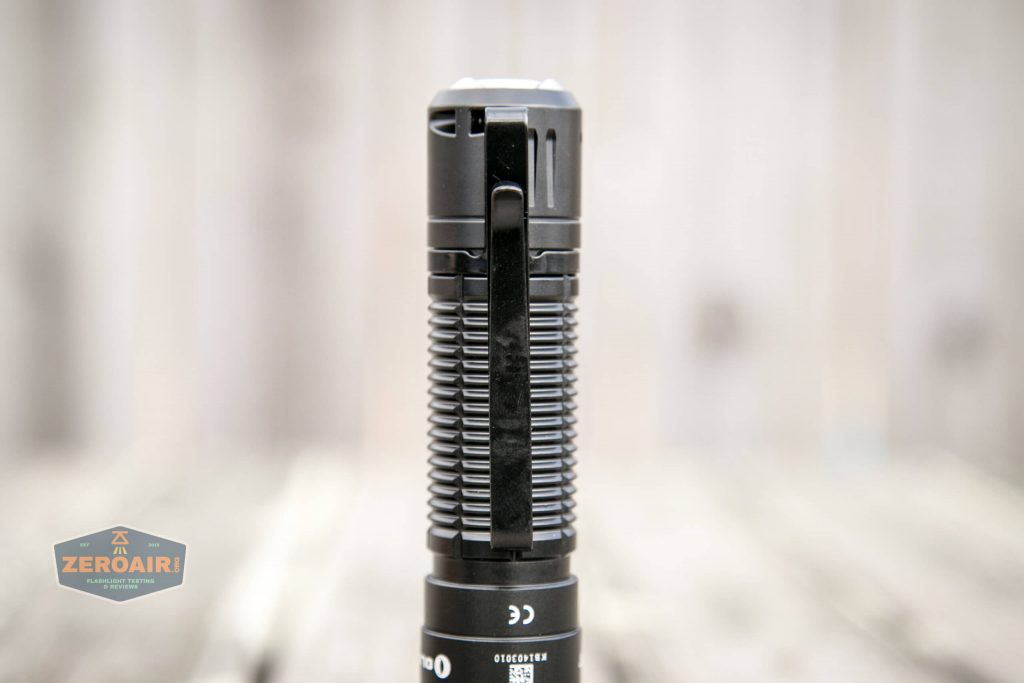 olight freyr rgb flashlight with two way pocket clip