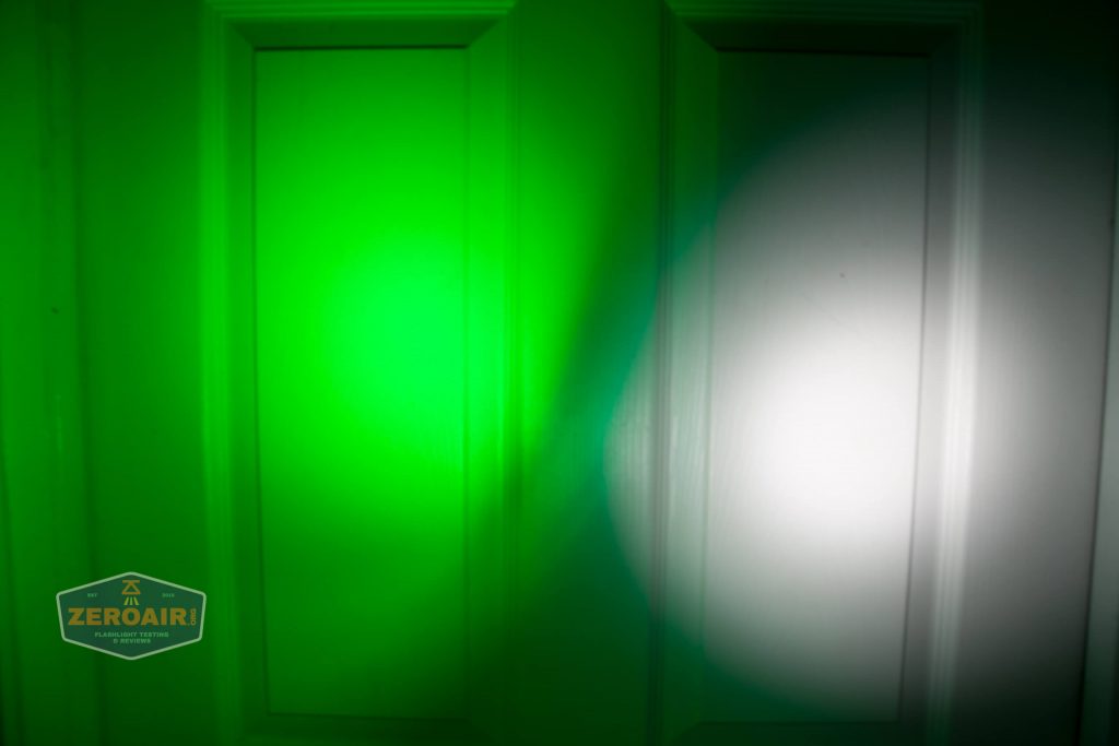 olight freyr rgb flashlight door beamshots 5