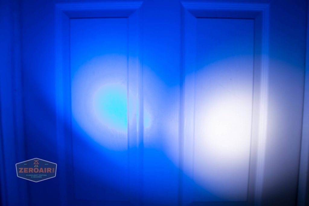 olight freyr rgb flashlight door beamshots 6
