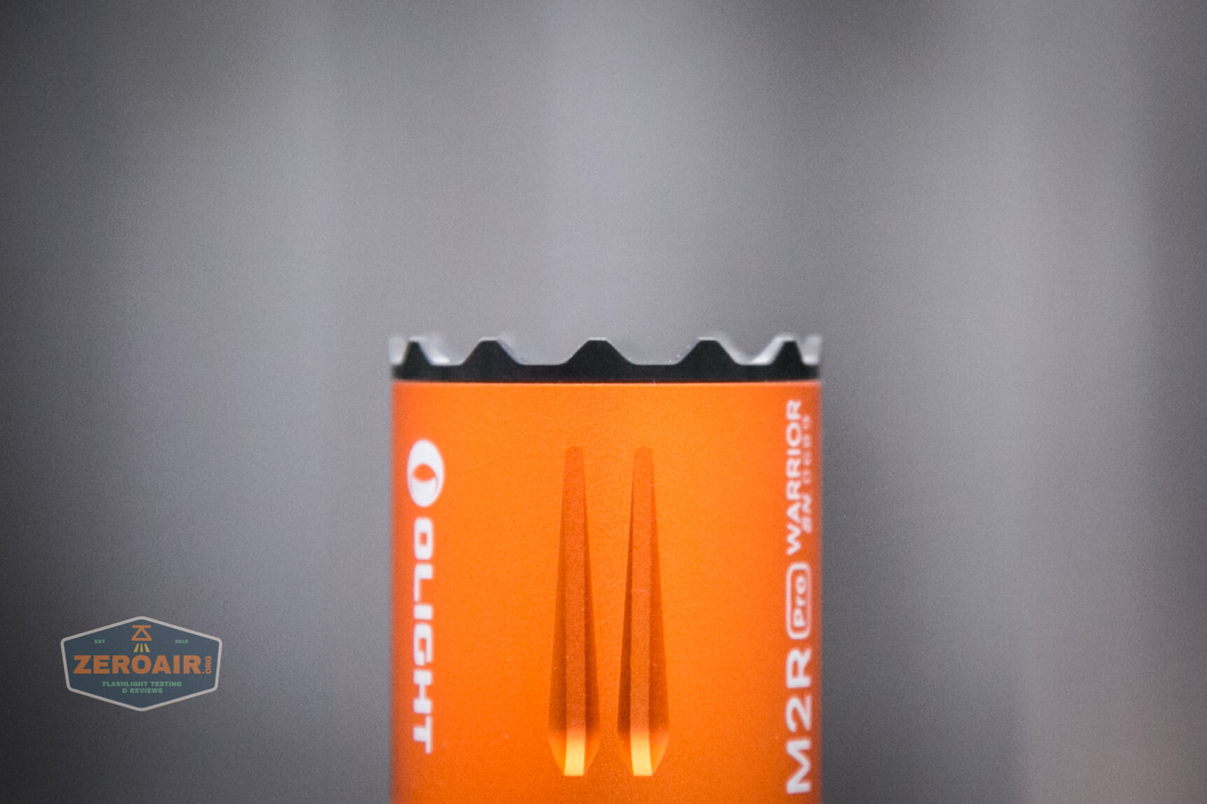 Olight M2R Pro Warrior Orange bezel