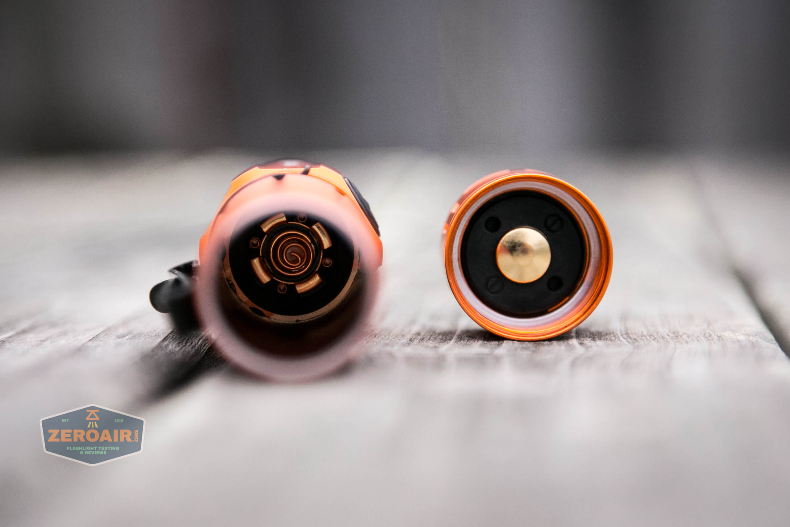 Olight M2R Pro Warrior Orange head and tail springs