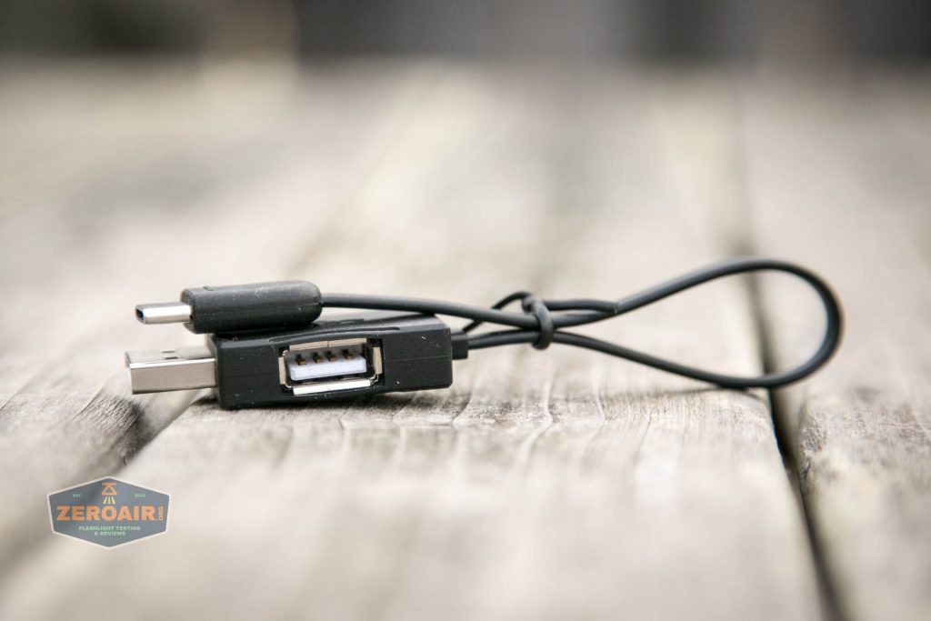 Acebeam L35 brightest tactical flashlight charge cable