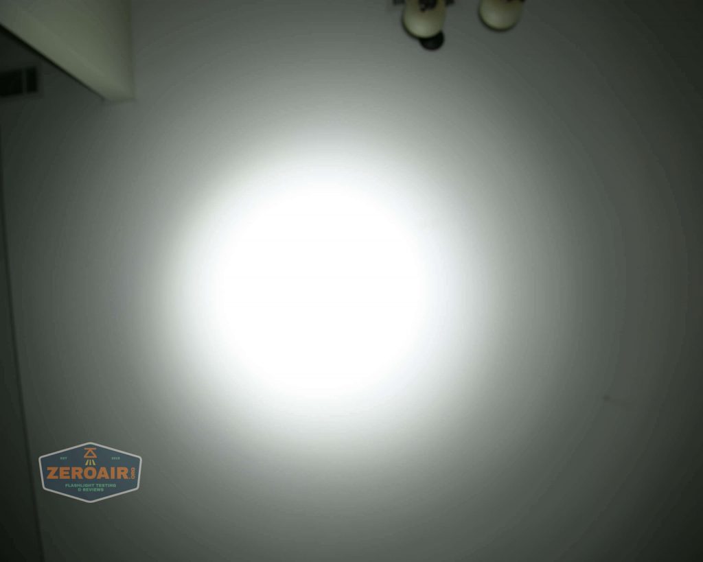 nitebeam x12uv flashlight beamshots ceiling high