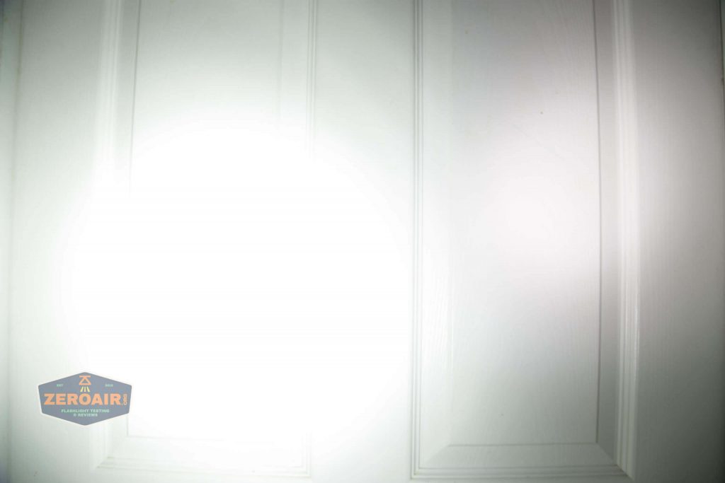 nitebeam x12uv flashlight beamshots door low