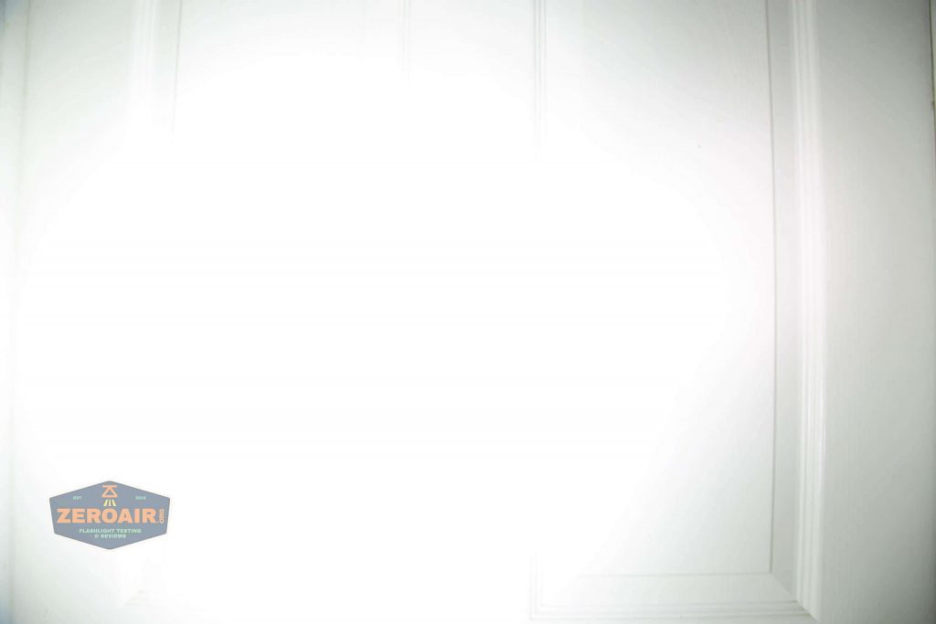 nitebeam x12uv flashlight beamshots door high