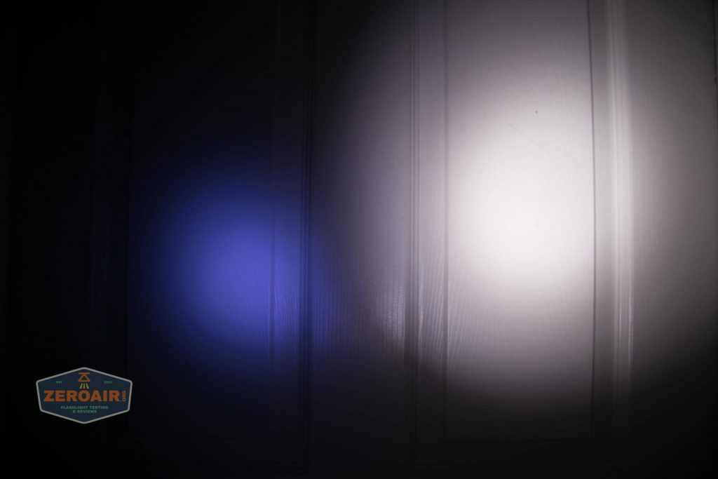 nitebeam x12uv flashlight beamshots door uv