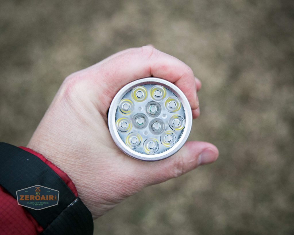 nitebeam x12uv flashlight in hand