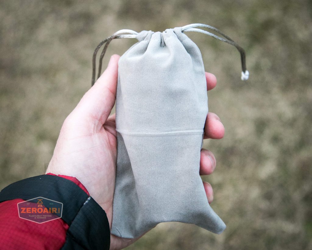 nitebeam x12uv flashlight in hand