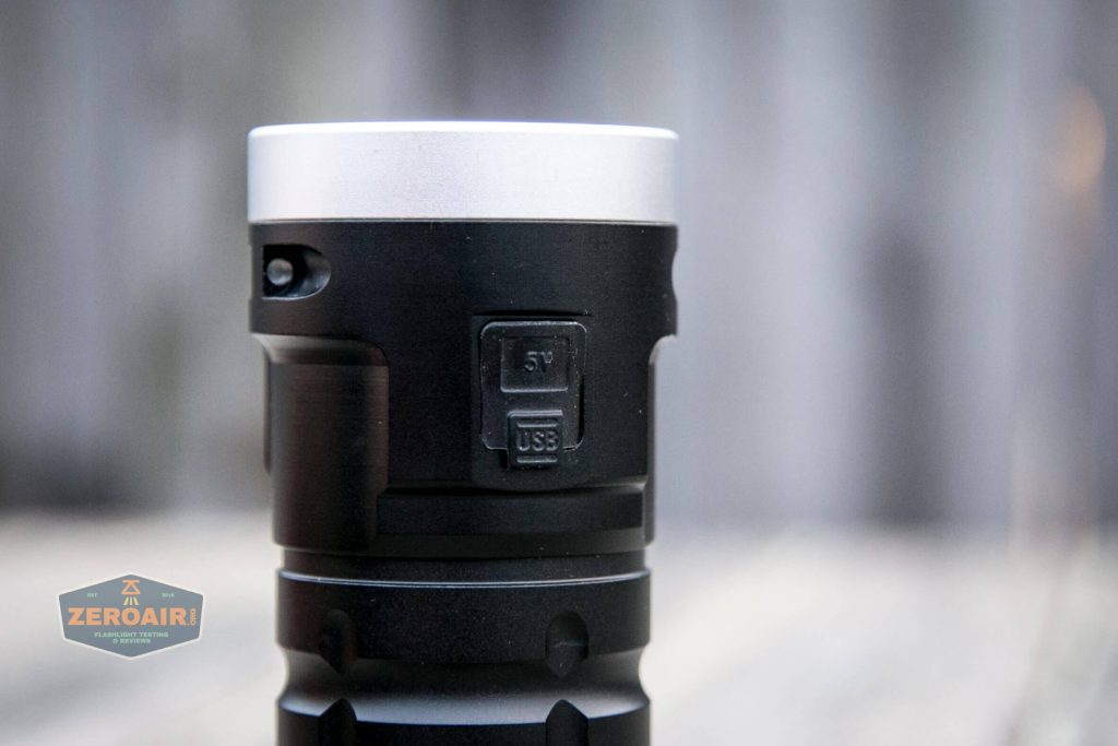 nitebeam x12uv flashlight charge port closed