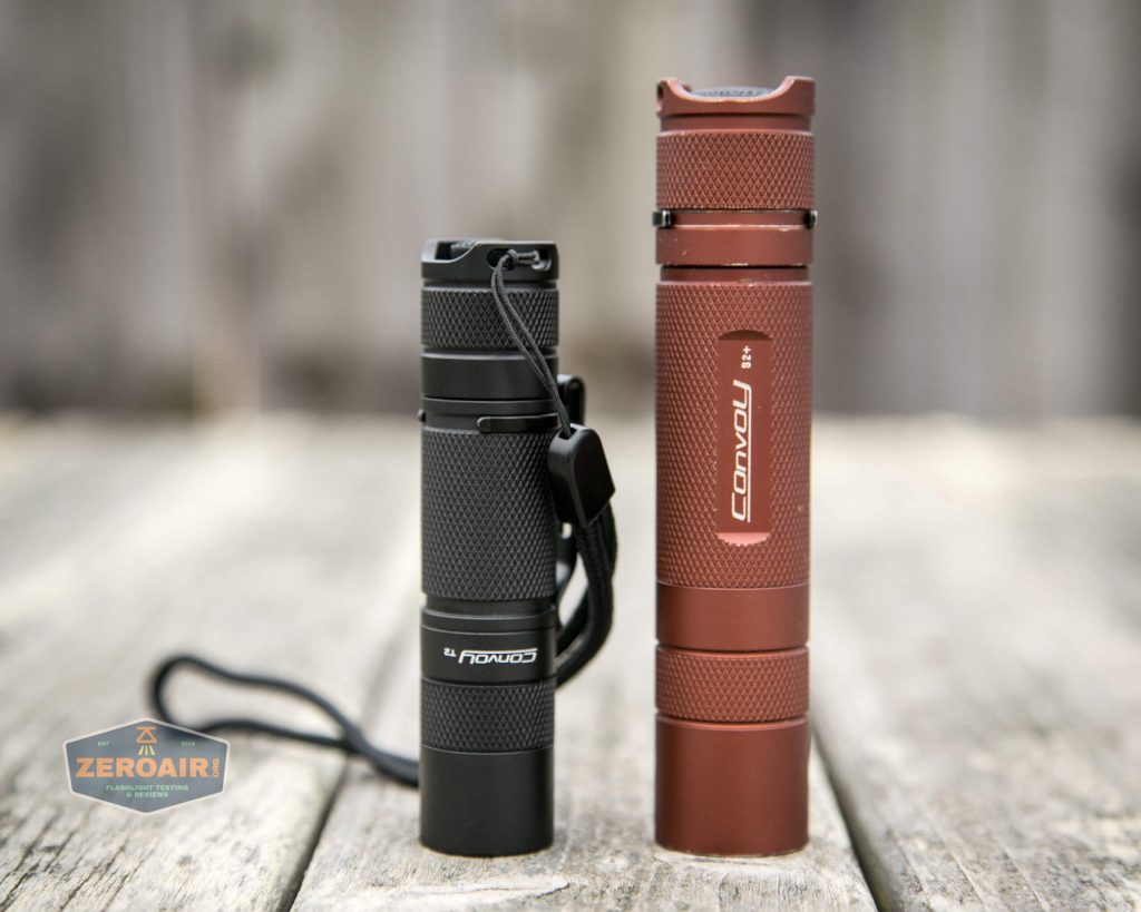 convoy t2 updated 14500/AA flashlight beside convoy s2+