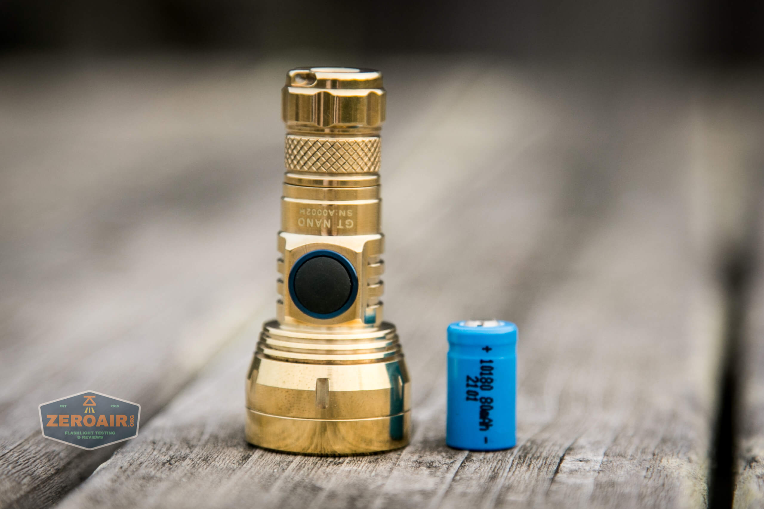 Lumintop GT Nano Brass Flashlight Review ZeroAir Reviews