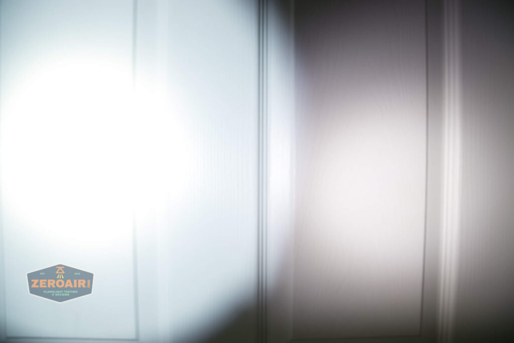 beamshot comparison on door