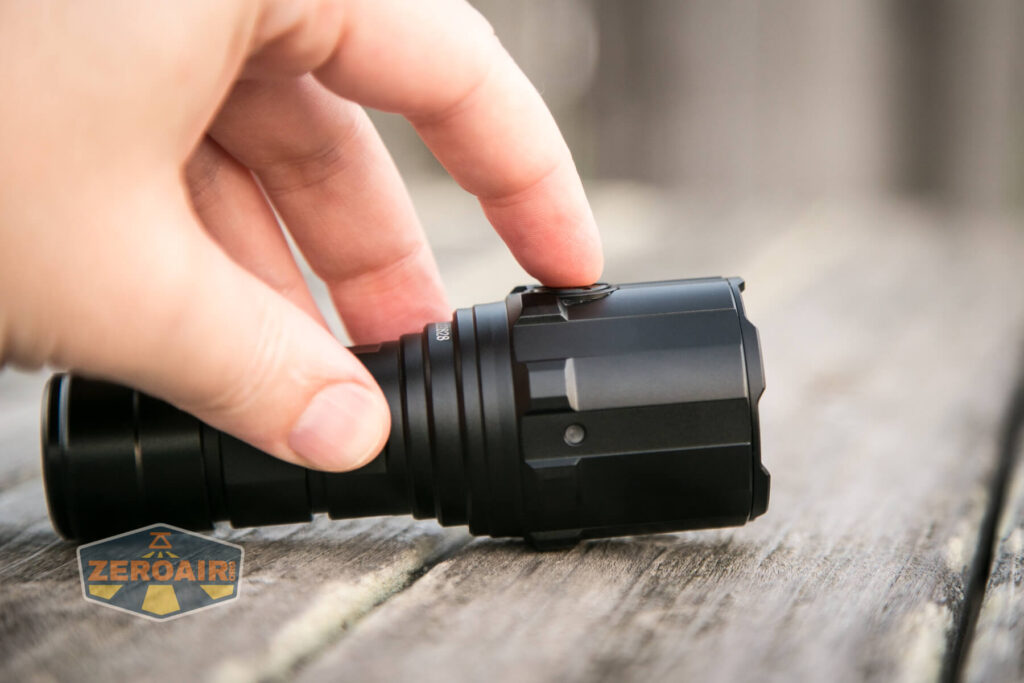 Imalent R30C flashlight e-switch actuation