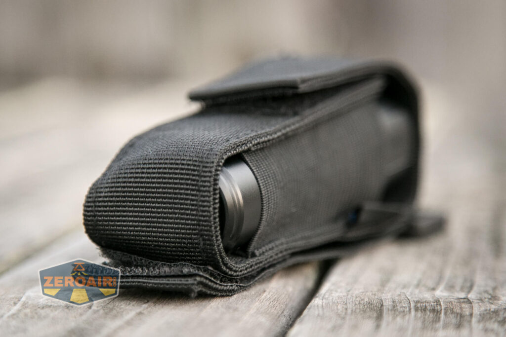 inside nylon pouch