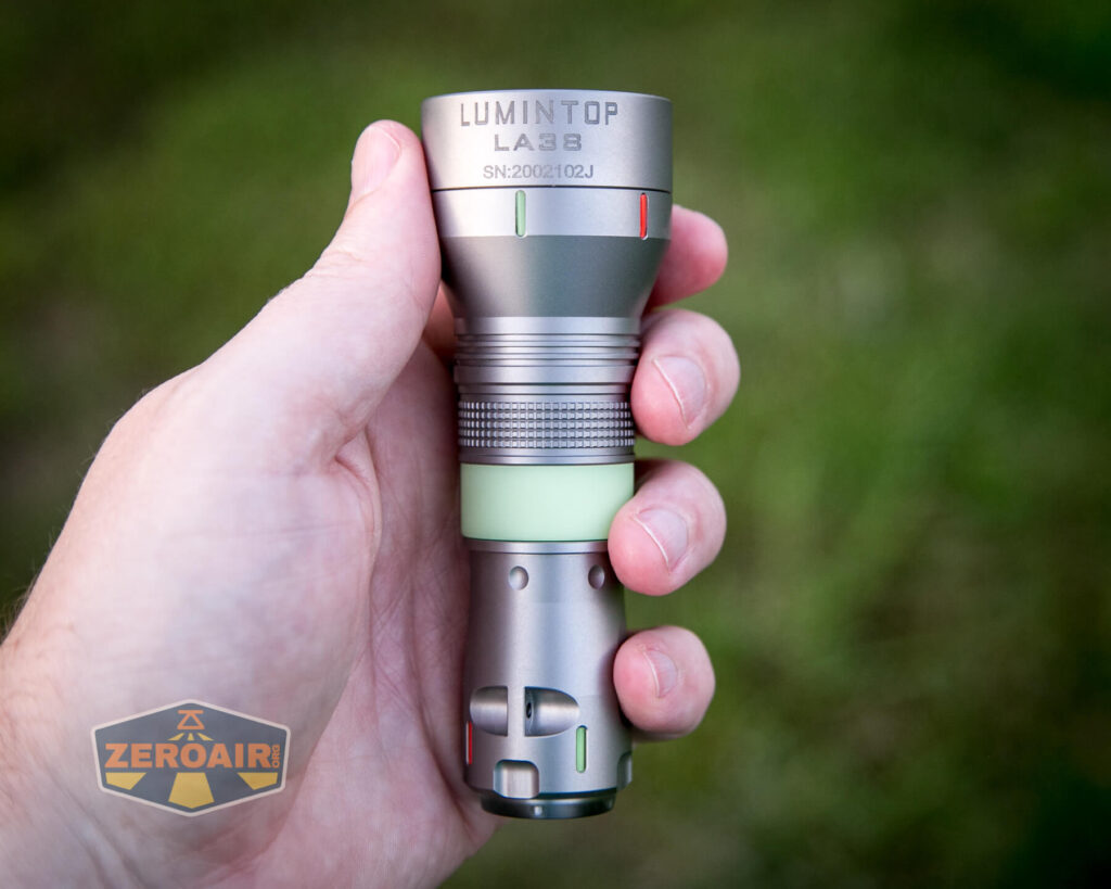 Lumintop LEP 18350 in hand