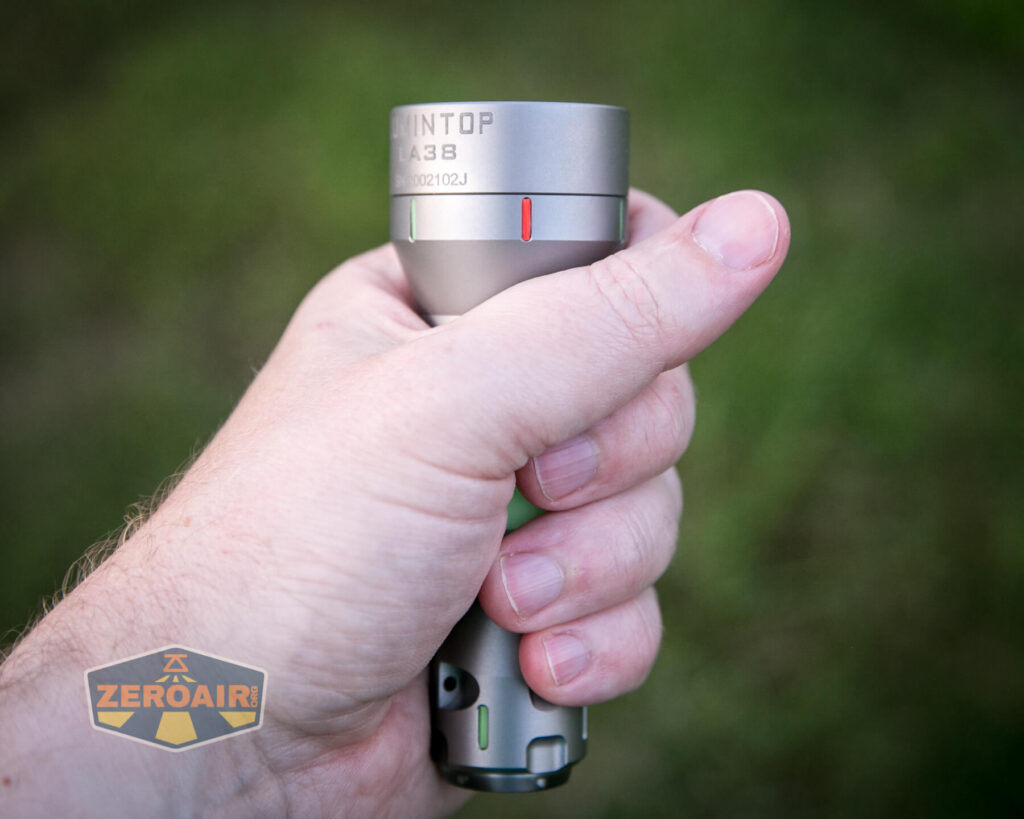 Lumintop LEP 18350 in hand