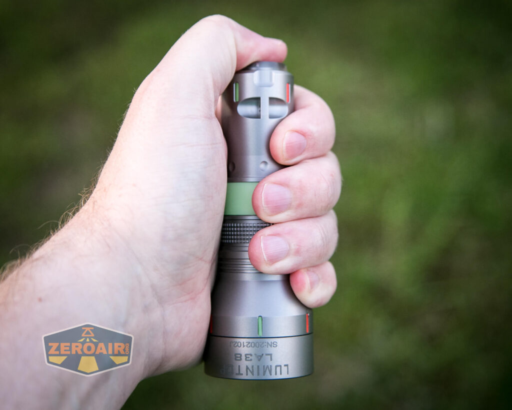 Lumintop LEP 18350 in hand