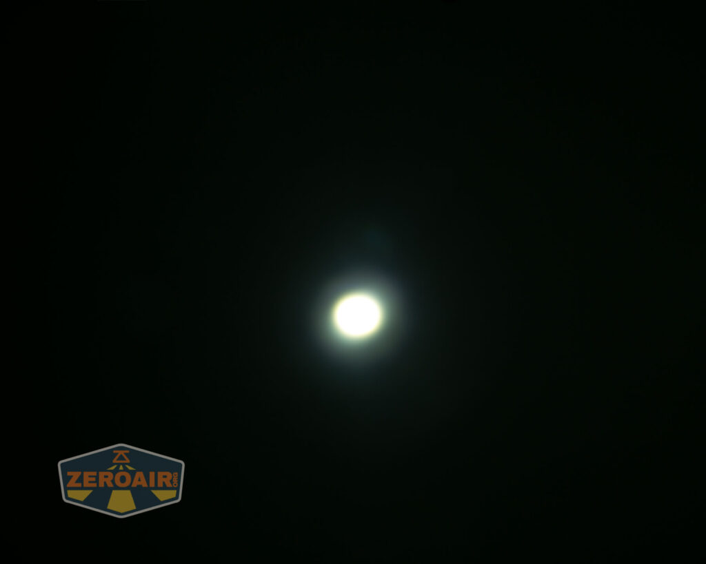 beamshots on the ceiling