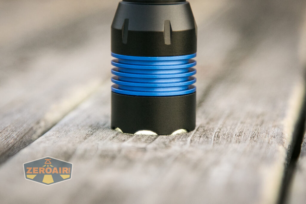 quad emitter bezel light escapes